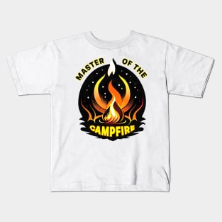 "Master of the Campfire" is an eco-friendly design for nature lovers Kids T-Shirt